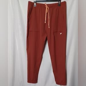 Designed Women's Rust Orange Elastic Waist Pants. Size XL